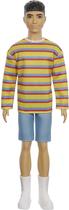 Ken Fashionistas 175 Camisa Listrada Amarela GRB91 - Mattel