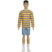 Ken Fashionistas Camisa Listrada Amarela - Mattel