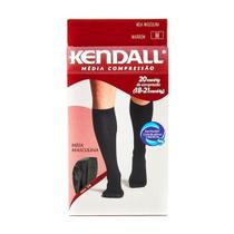 Kendall 1812 Meia 3/4 Média Compressão Masculina Preta M