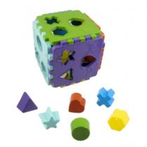 Kendy Cubo Didático Com Peças De Encaixe Colorido +1 Ano