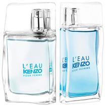 Kenzo LEau Pour Femme Pour Homme Kit Perfume Feminino EDT 30ml + Perfume Masculino EDT 50ml