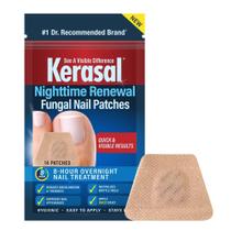 Kerasal Fungal Nail Renewal Nighttime Nail Patches, Restaura Aparência de Unhas Descoloridas ou Danificadas, 14 Contagem