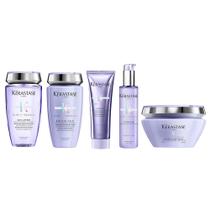 Kérastase Blond Absolu Kit - Máscara Desamareladora + Tratamento Fortalecedor + Sérum + 2 Shampoos