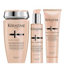Kérastase Curl Manifesto Kit Shampoo + Gel em Creme + Condicionador