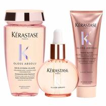 Kérastase Gloss Absolu Glaze Kit Shampoo + Condicionador + Óleo Capilar Kérastase Gloss Absolu Glaze Kit Shampoo + Condicionador + Óleo Capilar