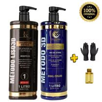 Kerastinni Profissional Metodo Liso 3D com Shampoo Detox e Ativo