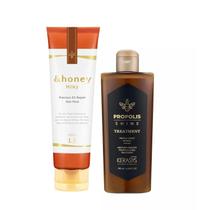 Kerasys e &honey Milky (Tratamento Própolis Shine 180ml + Step 1.5 130g)