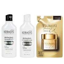 Kerasys e Tsubaki Revitalizing Duo (Sh + Cd 180ml) + Premium Ex Repair Mask 150ml (Refil) Kerasys e Tsubaki Revitalizing Duo (Sh + Cd 180ml) + Premium Ex Repair Mask 150ml (Refil)