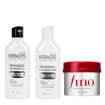 Kerasys & Fino Kit (Duo Revitalizing 180ml + Fino Premium Touch Hair Mask 230g)