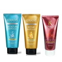 Kerasys Kit Máscaras (Moisture 300ml + Repair 300ml + Oriental 200ml) Kerasys Kit Máscaras (Moisture 300ml + Repair 300ml + Oriental 200ml)