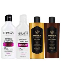 Kerasys Kit Propolis Energy Shine (Sh 180ml + Trat 180ml )+ Repairing Argan Oil (Sh 180ml + Cond 180ml) Kerasys Kit Propolis Energy Shine (Sh 180ml + Trat 180ml )+ Repairing Argan Oil (Sh 180ml + Cond 180ml)