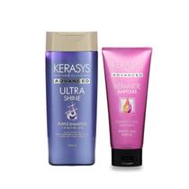 Kerasys Kit (Shampoo Purple + Máscara Keramide Damage Clínic) 200ml Kerasys Kit (Shampoo Purple + Máscara Keramide Damage Clínic) 200ml