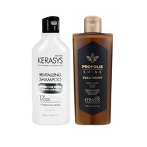 Kerasys Kit (Shampoo Revitalizing+ Tratamento Própolis Shine) 180ml Kerasys Kit (Shampoo Revitalizing+ Tratamento Própolis Shine) 180ml
