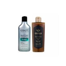 Kerasys Kit (Shampoo Scalp Balancing+ Própolis Shine Tratamento) 180ml