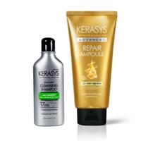 Kerasys Kit (Shampoo Scalp Cleasing 180ml + Máscara Ampoule Repair 300ml)