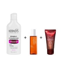 Kerasys & Mise en Scene Kit (Cond. Reparing + Óleo Original 30ml + Leave in Heat 50ml) Kerasys & Mise en Scene Kit (Cond. Reparing + Óleo Original 30ml + Leave in Heat 50ml)