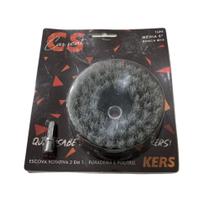 Kers escova rotativa 2 em 1 media 5" kers Kers escova rotativa 2 em 1 media 5" kers