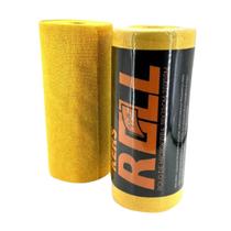 Kers Roll Toalha De Microfibra Rolo 200gsm 30X30cm 50un Amarelo
