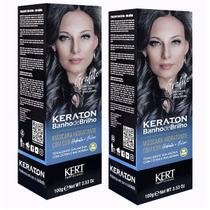 Kert Keraton Kit c/2 Tonalizantes Banho de Brilho Grafite 100g