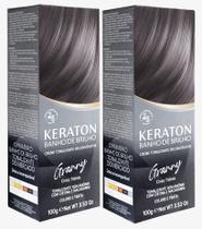Kert Keraton Kit c/2 Tonalizantes Banho de Brilho Granny - Cinza Titânio 100g