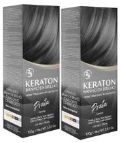 Kert Keraton Kit c/ 2 Tonalizantes Banho de Brilho Prata 100g
