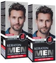 Kert Kit c/2 Keraton Men Castanho Médio Kert Kit c/2 Keraton Men Castanho Médio