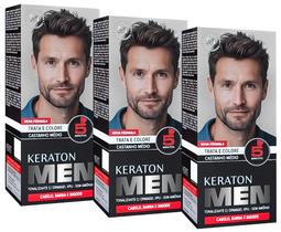 Kert Kit c/3 Keraton Men Castanho Médio