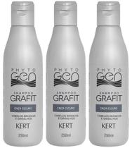 Kert Kit c/3 Shampoo Phytogen Grafit Cinza Escuro 250ml