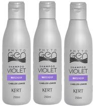 Kert Kit c/3 Shampoo Phytogen Violet Matizador 250ml