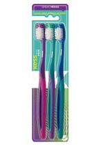 Kess Escova Dental Basic Pack com 3Und Cerdas Médias - Cores Sortidas