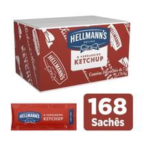 Ketchup Hellmann's Sachê 7g Caixa C/ 168und Ketchup Hellmann's Sachê 7g Caixa C/ 168und
