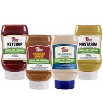 Ketchup + Mostarda + American Burguer + Maionese - Mrs Taste Ketchup + Mostarda + American Burguer + Maionese - Mrs Taste
