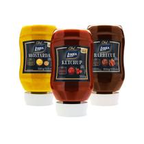 Ketchup Mostarda Barbecue Zero Açúcar Baixo Sodio Linea 350g