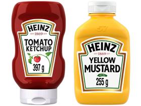 Ketchup Tradicional Heinz - 397g + Mostarda Amarela Tradicional 255g