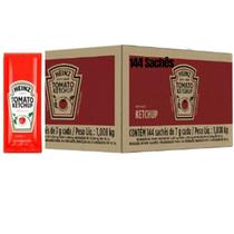Ketchup Tradicional Heinz Sache mini Catchup Condimento Molho Caixa Fechada Atacado