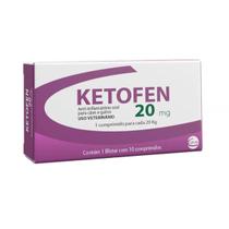 Ketofen Anti-inflamatório 10 Comprimidos Cães Gatos Ceva 20mg
