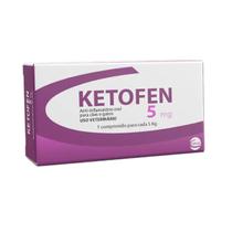 Ketofen Anti-inflamatório 10 Comprimidos Cães Gatos Ceva 5mg