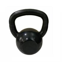 Kettlebell 10KG Emborrachado Preto - FundiBan