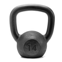 Kettlebell 14kg Pintado Preto Treino Academia Casa Funcional Kettlebell 14kg Pintado Preto Treino Academia Casa Funcional
