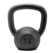 Kettlebell 16kg Pintado Preto Treino Academia Casa Funcional