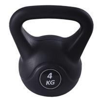 Kettlebell Black 4kg Ahead Sports para Treino Funcional e Força Kettlebell Black 4kg Ahead Sports para Treino Funcional e Força