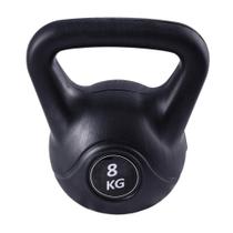 Kettlebell Black 8kg Ahead Sports para Treino Funcional e Força Kettlebell Black 8kg Ahead Sports para Treino Funcional e Força