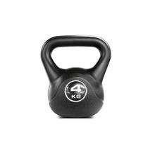 Kettlebell Black Cimento Peso Academia 4 Kg Preto