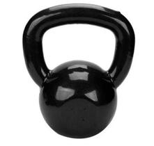 Kettlebell Emborrachado 4 Kg Fundidos De Minas - Preto