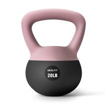 Kettlebell NEALFIT Macio Antiderrapante 9 kg Rosa e Preto Kettlebell NEALFIT Macio Antiderrapante 9 kg Rosa e Preto