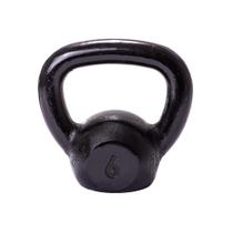 Kettlebell Pintado 6kg Preto Academia Home Gym Treino Kettlebell Pintado 6kg Preto Academia Home Gym Treino