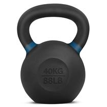 Kettlebell Yes4All 40 kg em ferro fundido com revestimento em pó