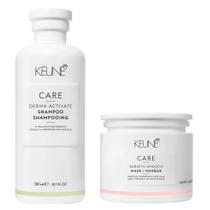 Keune Care Derma Activate + Keratin Smooth Kit - Shampoo + Máscara