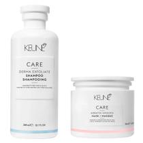 Keune Care Derma Exfoliate + Keratin Smooth Kit - Shampoo + Máscara Keune Care Derma Exfoliate + Keratin Smooth Kit - Shampoo + Máscara