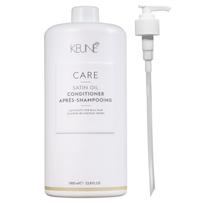 Keune Care Satin Oil - Condicionador 1000ml + Válvula Pump